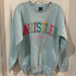 Women's Blue WHISTLER Sweatshirt Small